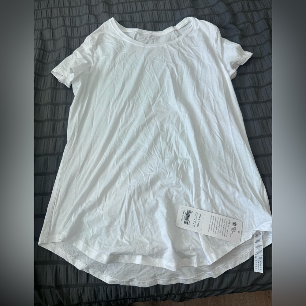 CRZ YOGA White Short Sleeve Tee